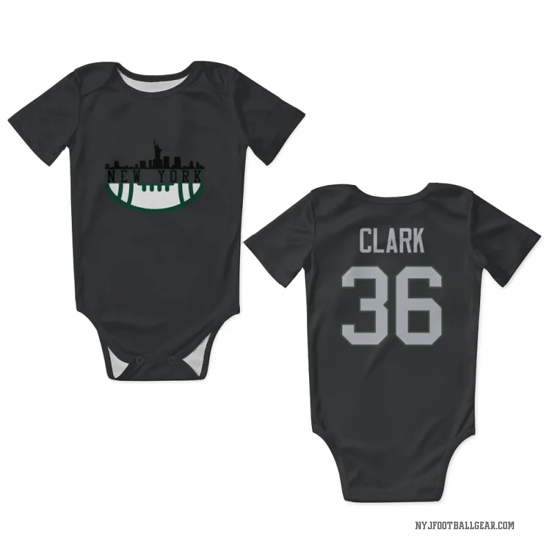 Chuck Clark Black New York Jets Newborn & Infant Bodysuit