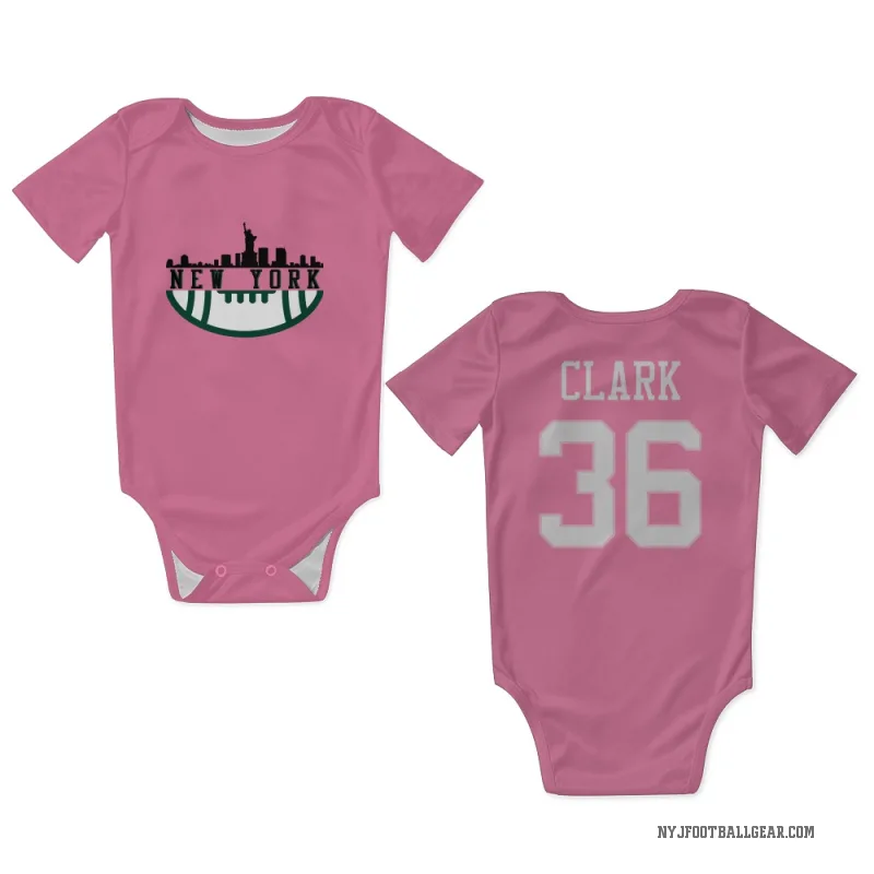 Chuck Clark Pink New York Jets Newborn & Infant Bodysuit