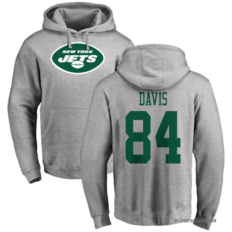 Corey Davis Men's New York Jets Pro Line Ash Logo Pullover Hoodie