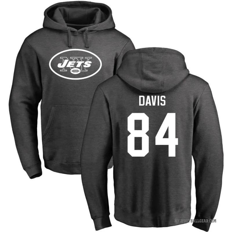 Corey Davis Men's New York Jets Pro Line by Branded Ash One Color Pullover Hoodie